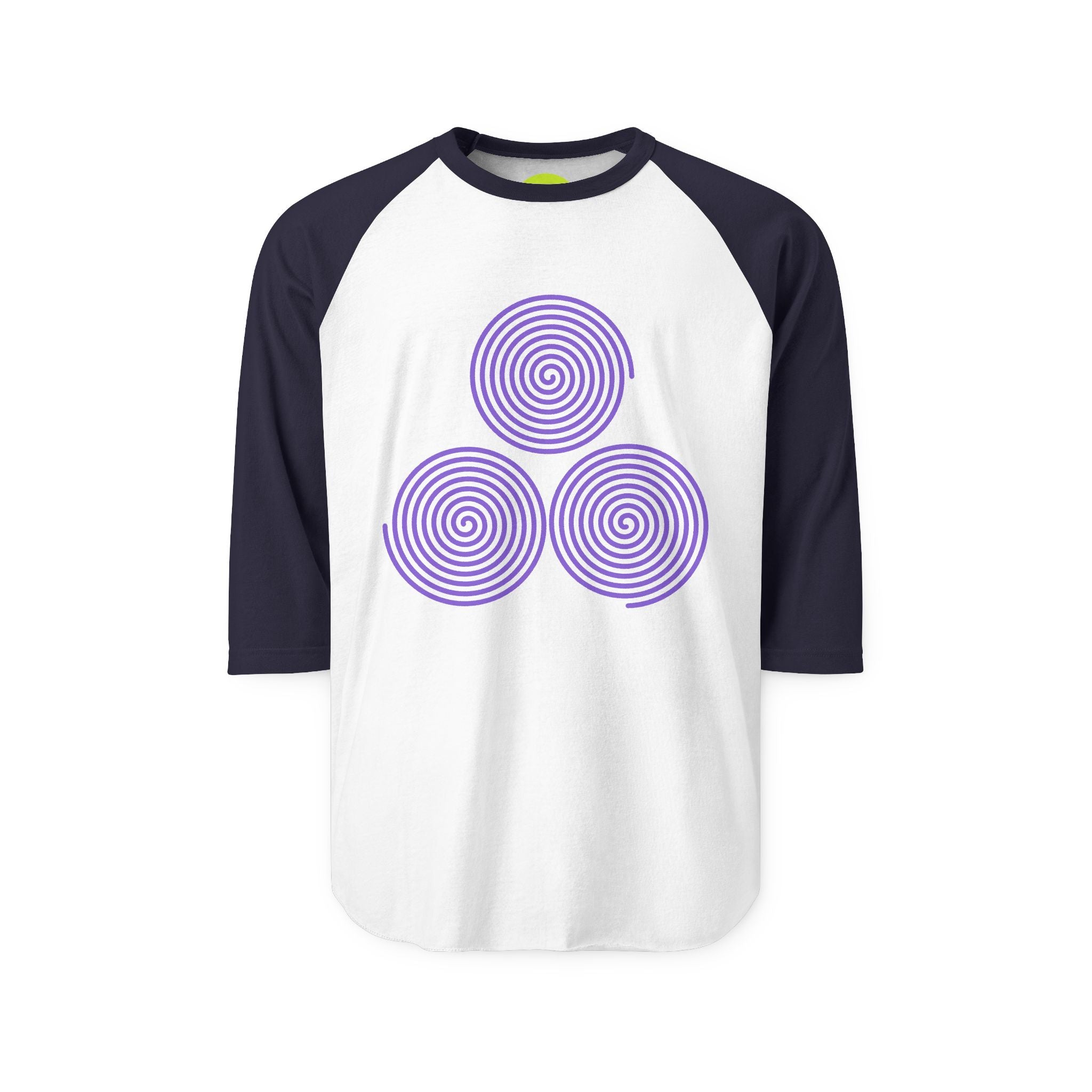 JUST_FR_YOU Swirl Unisex Three-Quarter Sleeve Raglan Shirt