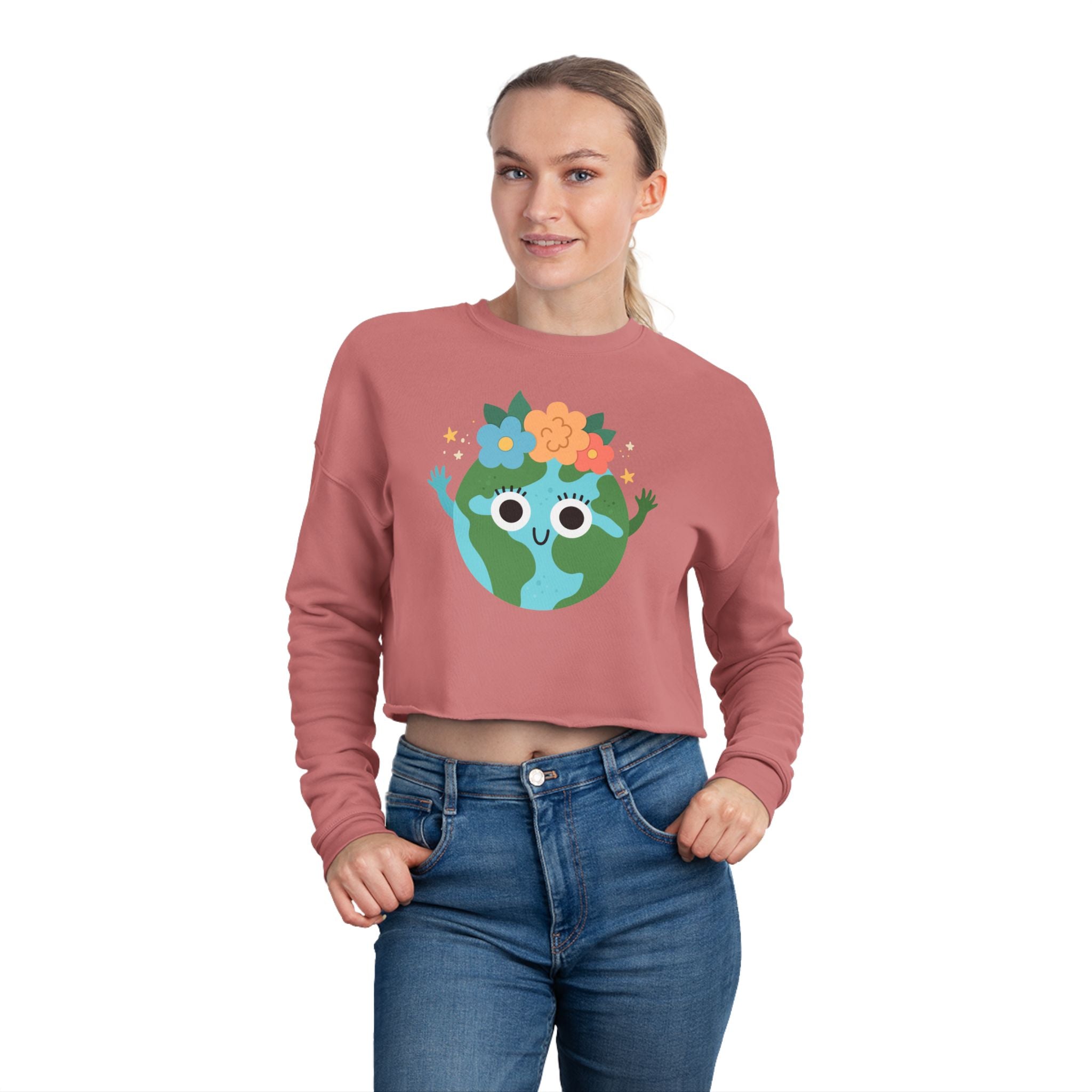 JUST_FR_YOU Women's Cropped Sweatshirt