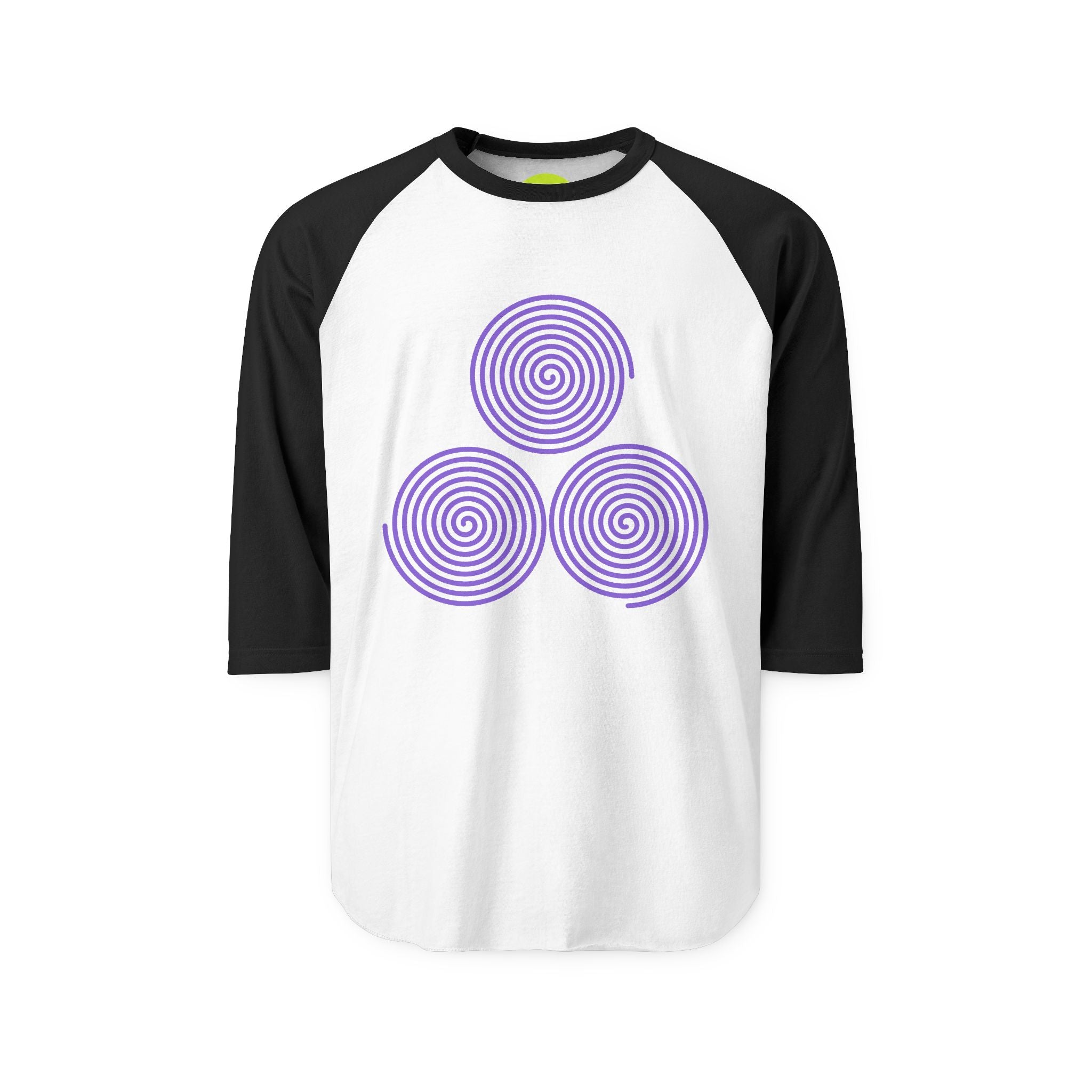 JUST_FR_YOU Swirl Unisex Three-Quarter Sleeve Raglan Shirt