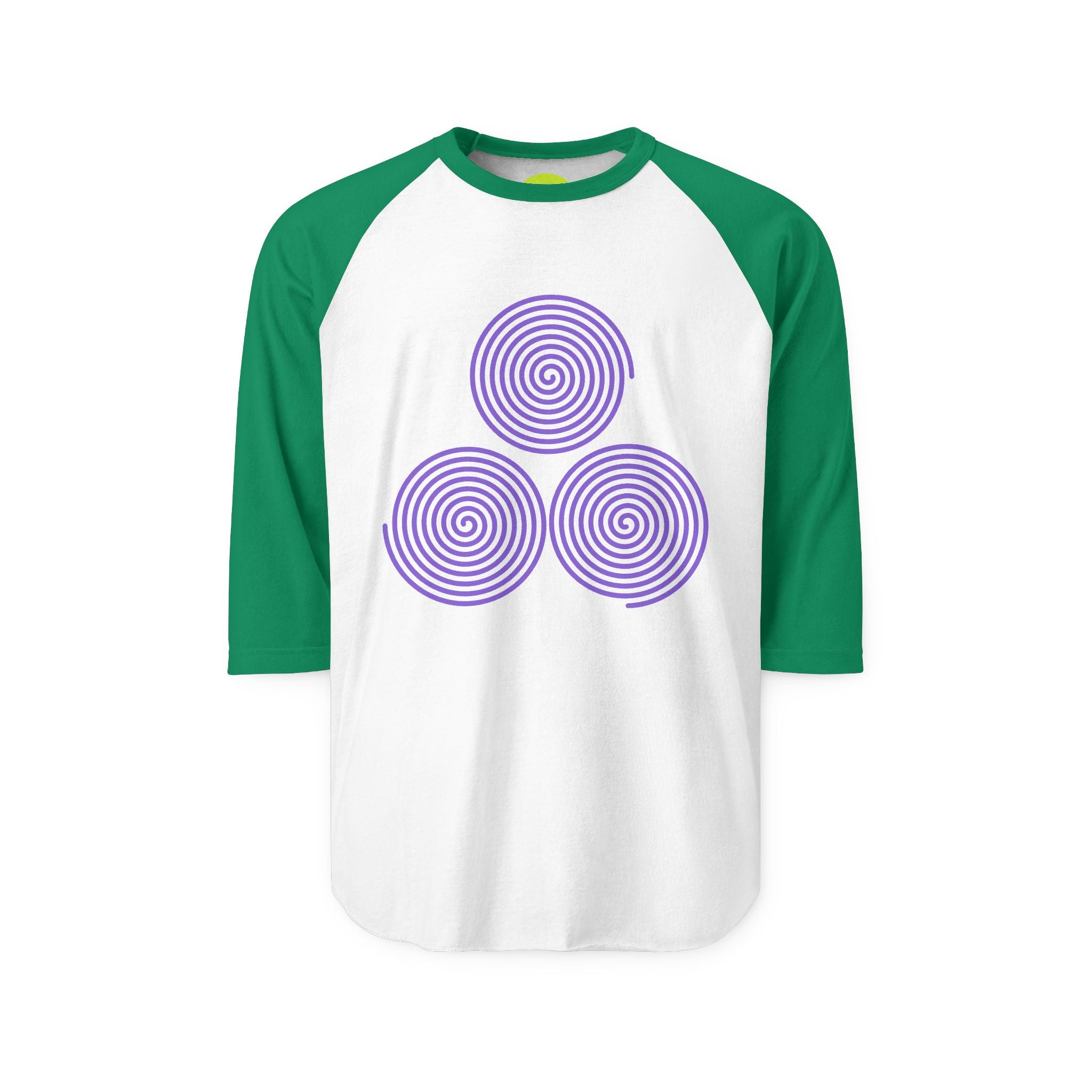 JUST_FR_YOU Swirl Unisex Three-Quarter Sleeve Raglan Shirt