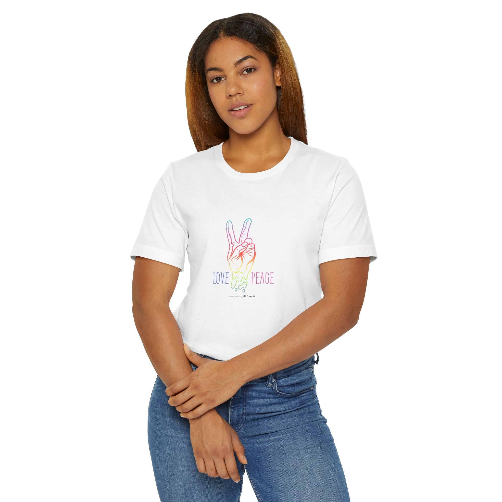 Peace Love Unisex Jersey T-Shirt