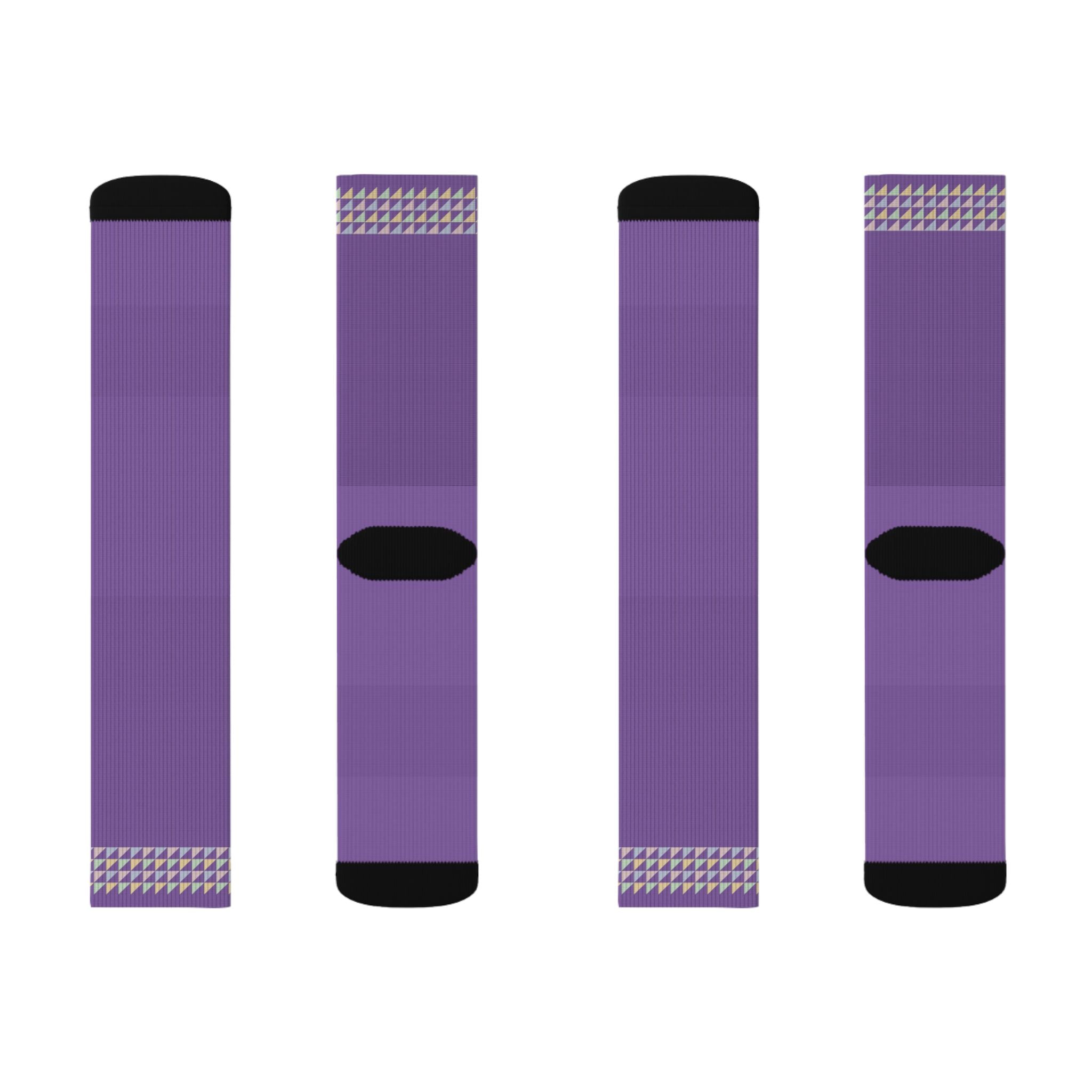 Checkered Mauve Socks