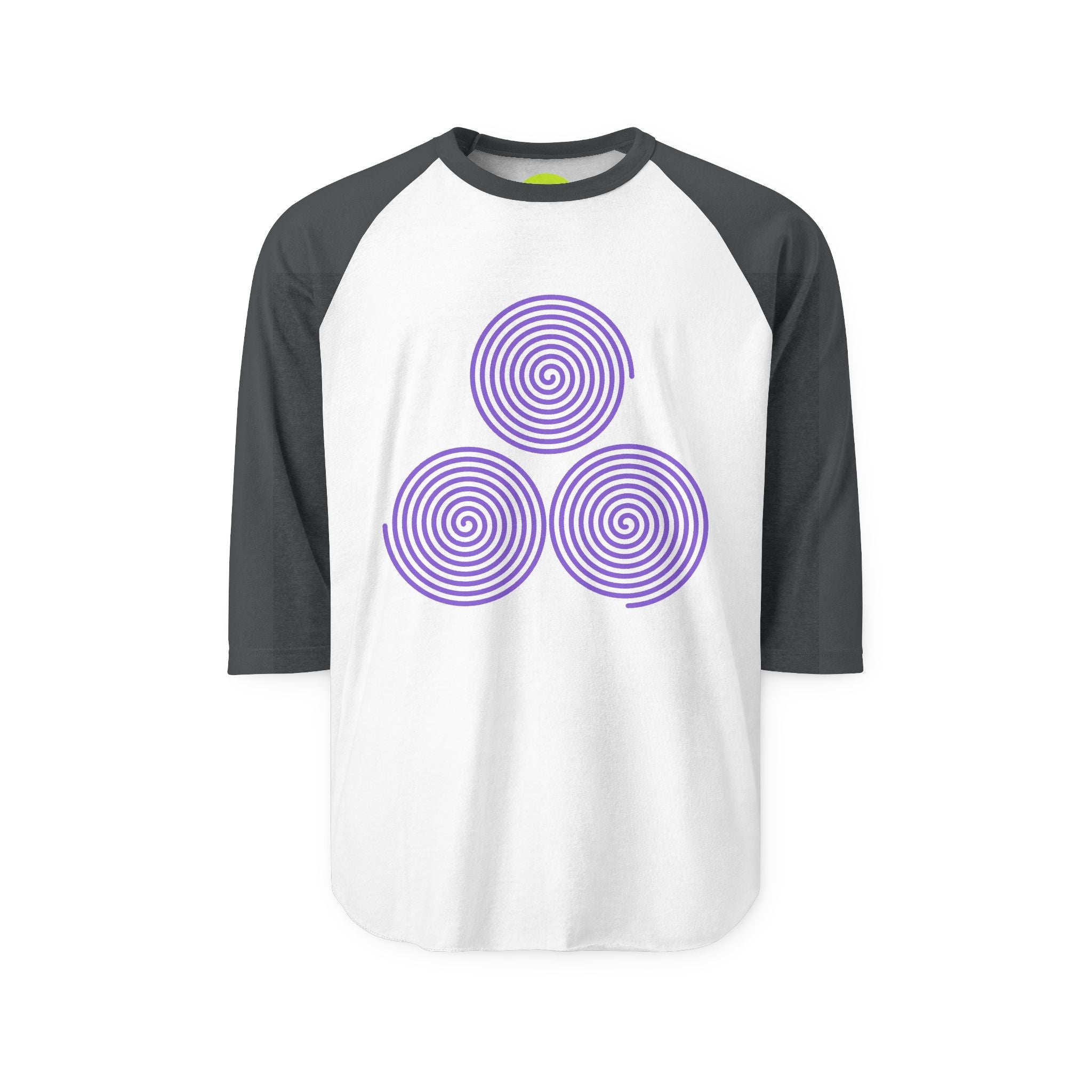 JUST_FR_YOU Swirl Unisex Three-Quarter Sleeve Raglan Shirt